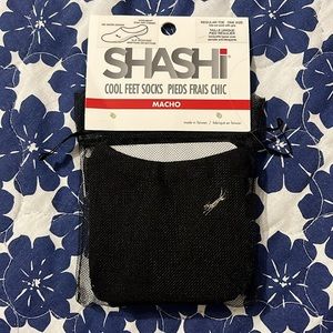Shashi Men's Black Macho Cool Feet Socks One Size (9-12)